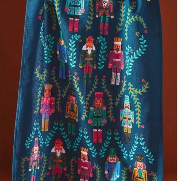 Anthropologie Kitchen Anthropologie Nutcracker Dish Towel Dark Turquoise Poshmark